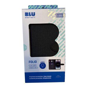 Blu Element Folio 2-In-1 Case For iPhone 16 With MagSafe & Detachable Wallet